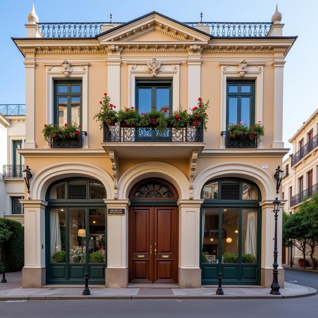 Charming facade of Gran Via 47 Homes in Granada