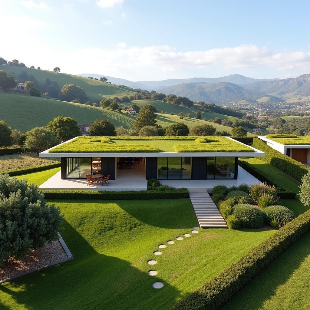 Sustainable Home with Green Roof in Andalusia