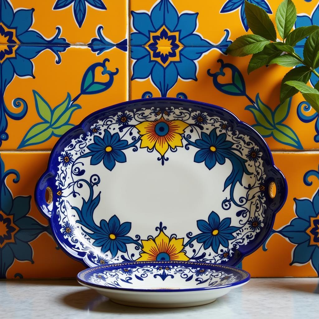 Hand-painted Ceramic Salero from Zara Home