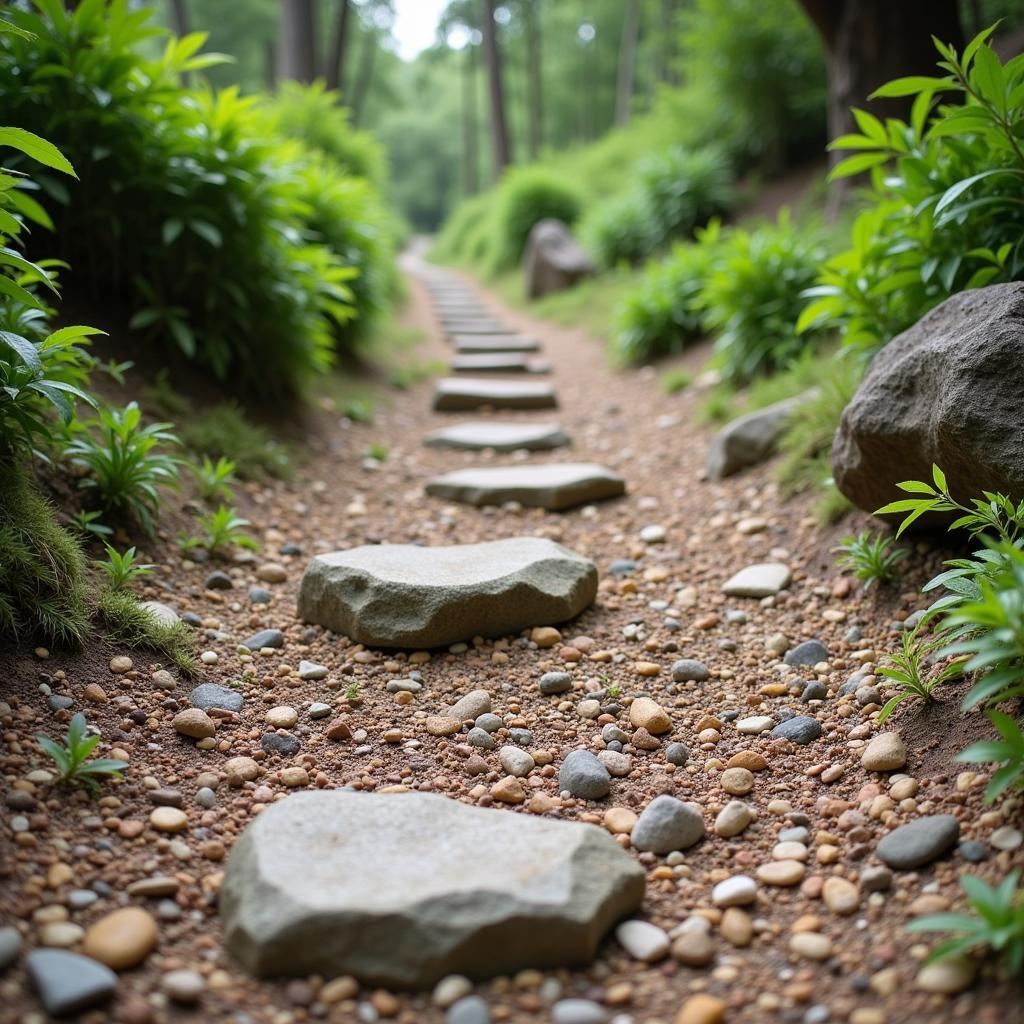 Scenic hiking trail in Turo de l'Home