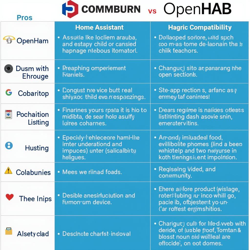 Home Assistant vs openHAB Comparison Chart