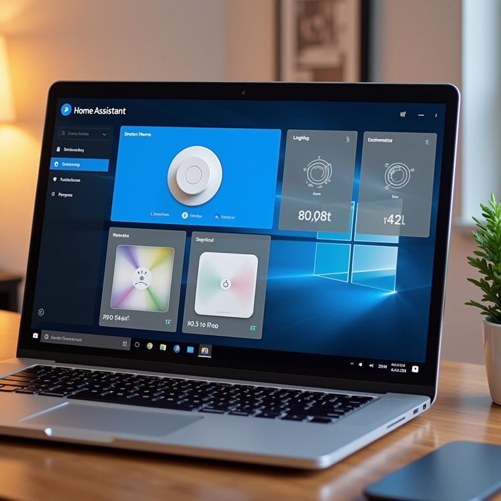 Home Assistant Dashboard on Windows 11