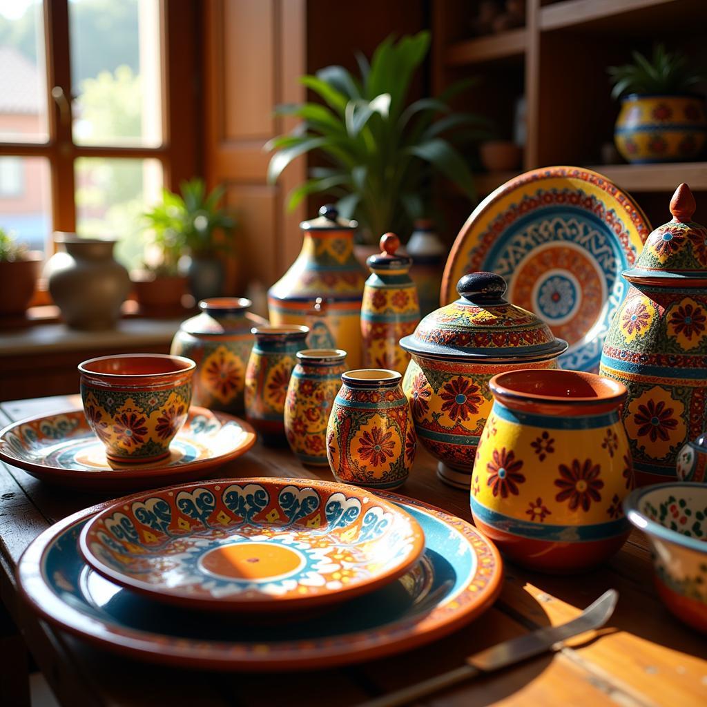 Spanish Ceramics at a Home Bazar