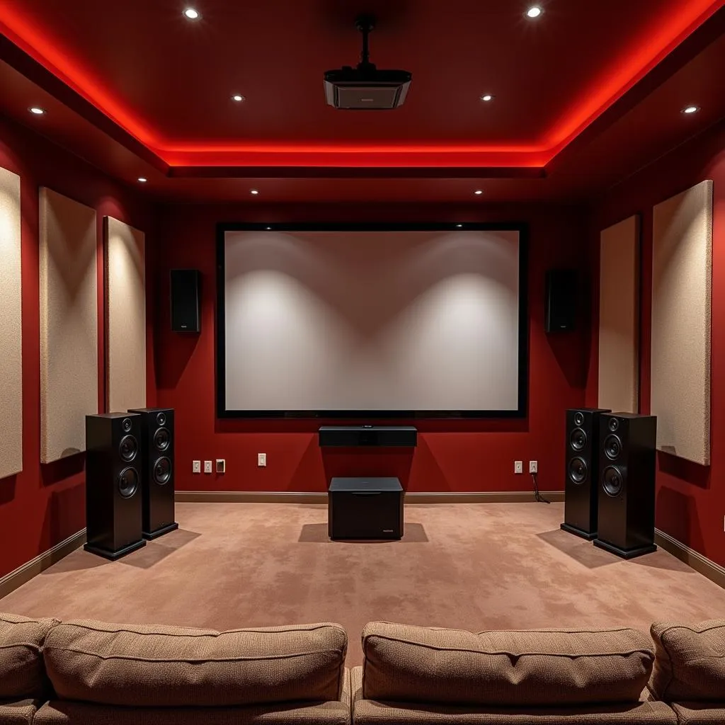 A complete home cinema audio setup