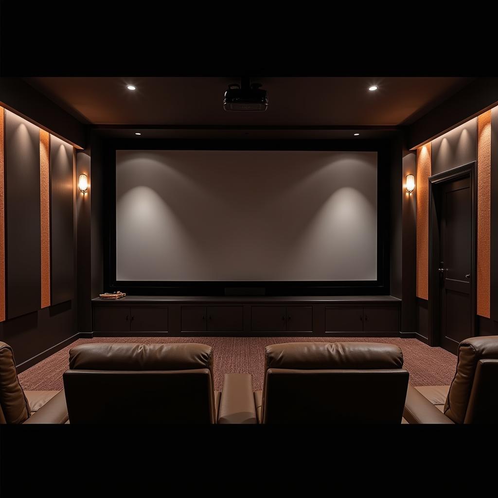 luxurious home cinema setup