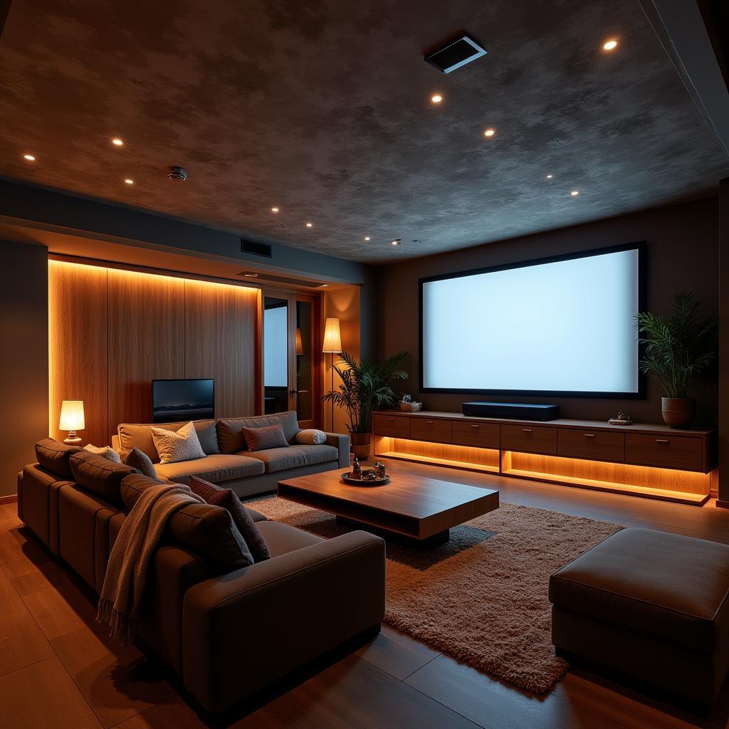 Luxury Home Cinema Setup in a Spanish Villa