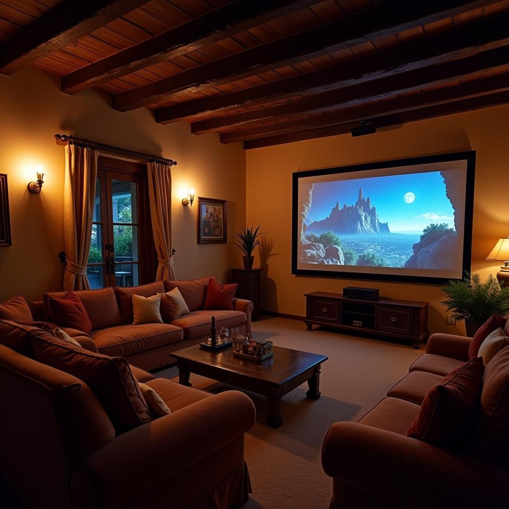 Luxury Home Cinema in a Spanish Villa