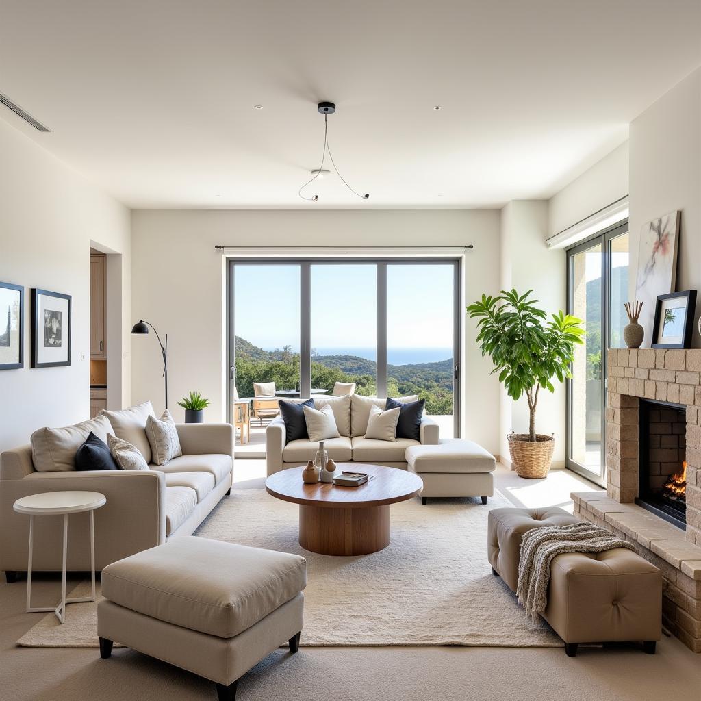 Spacious Staged Living Room in Spain