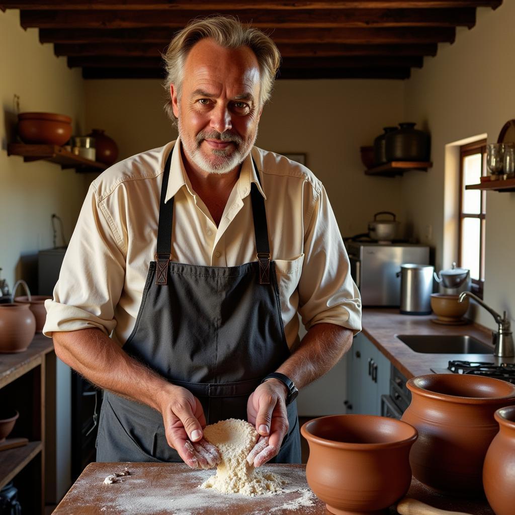 A hands-on homebrewing workshop in a Spanish countryside setting