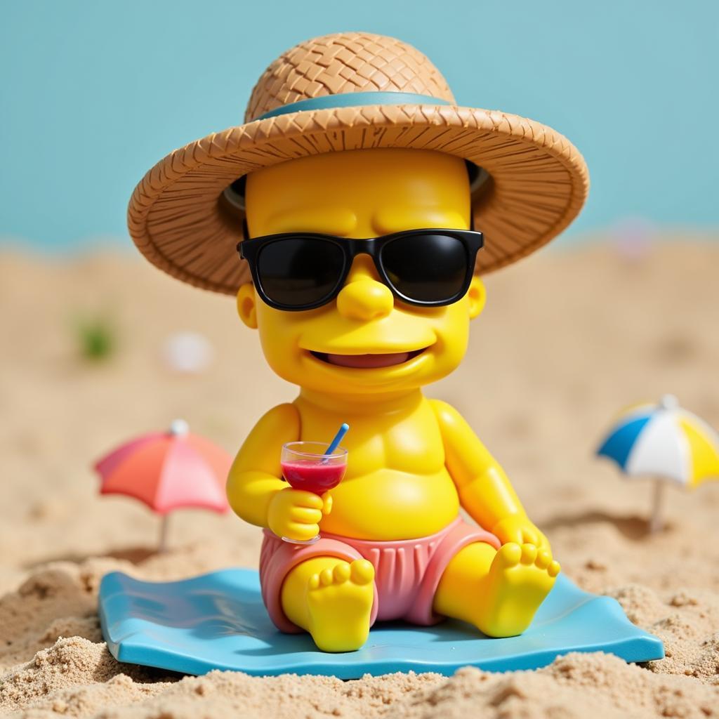 Funko Pop! Homer Relaxing on a Spanish Beach