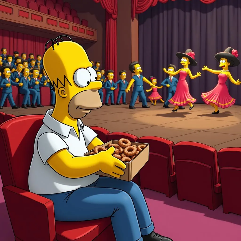 Homer Experiencing Flamenco in Spain