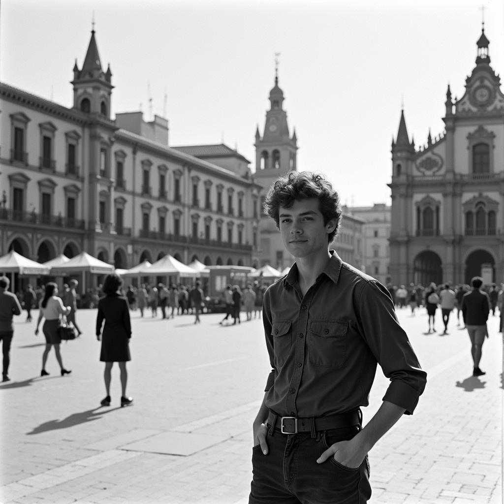 Homer Hickam in Seville, Spain