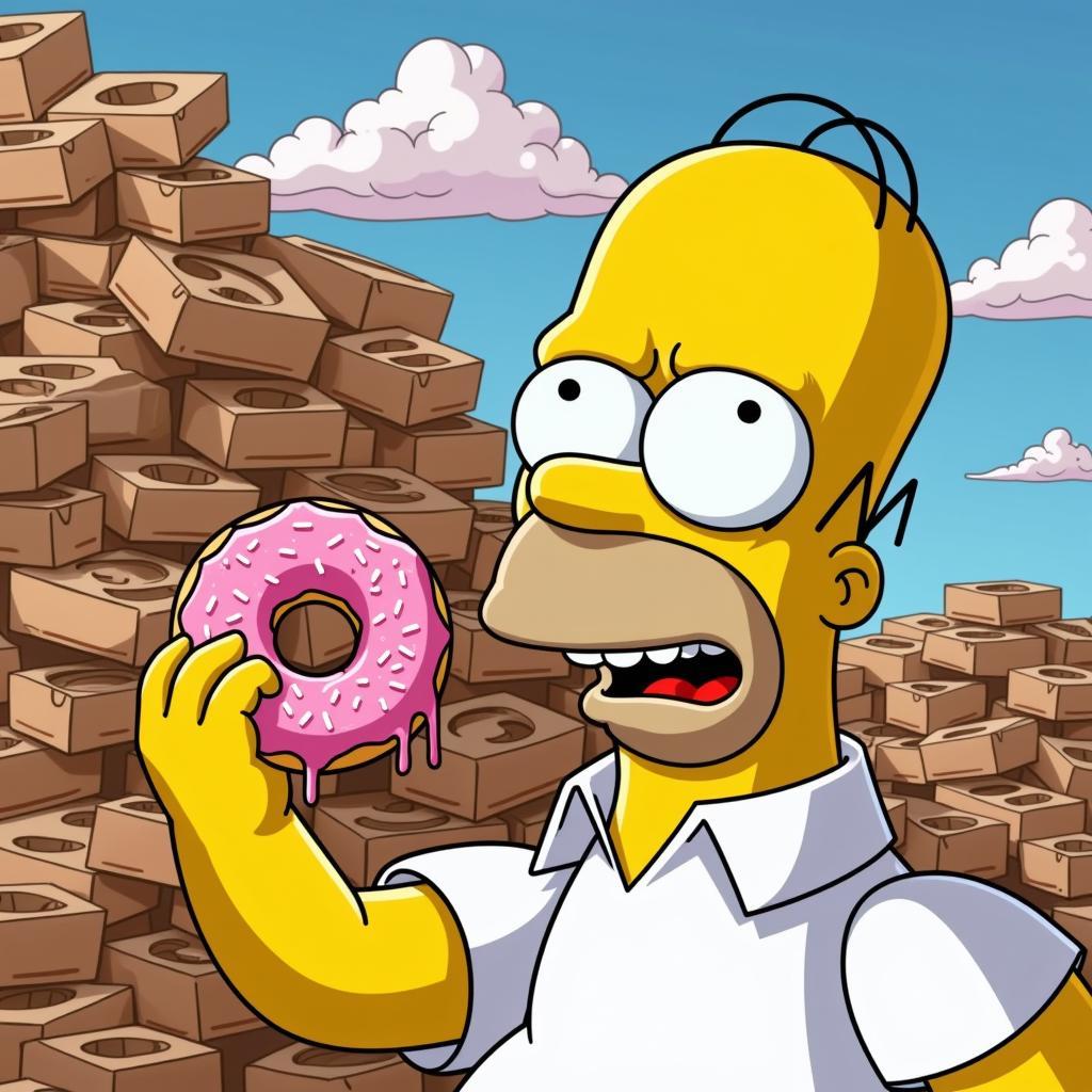 Homer Simpson's Love for Donuts