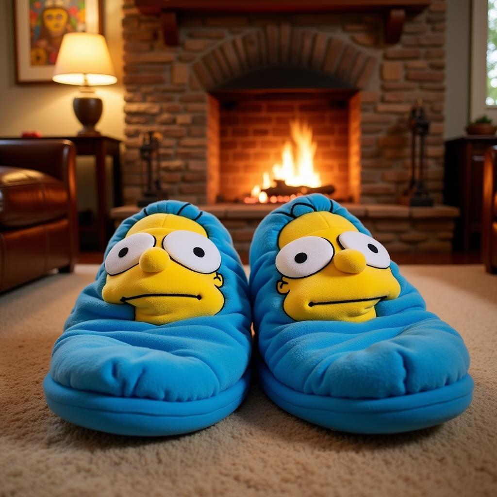 Men's Homer Simpson Slippers