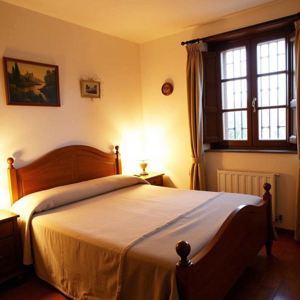 Comfortable bedroom in a Huesca homestay