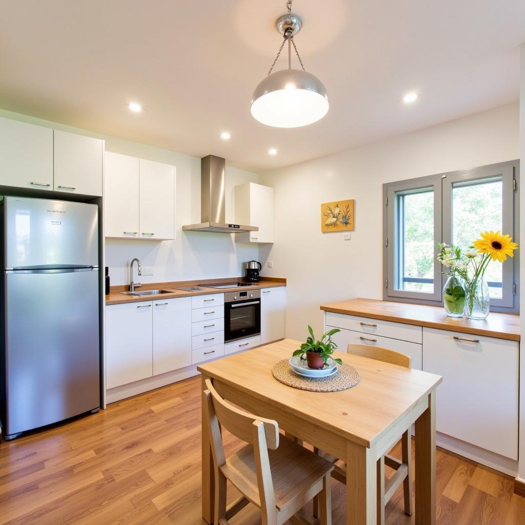 Modern kitchen in a Huesca homestay