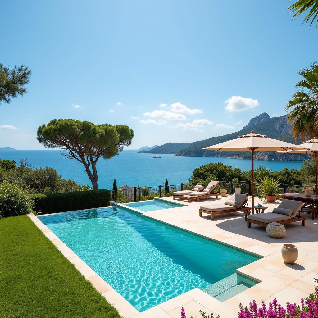 Luxurious villas overlooking the Mediterranean Sea in Ibiza