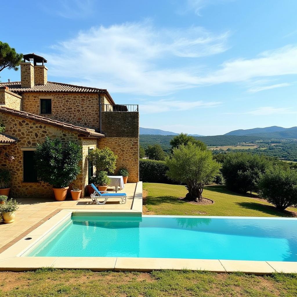 A charming traditional finca with a pool and stunning countryside views in Ibiza