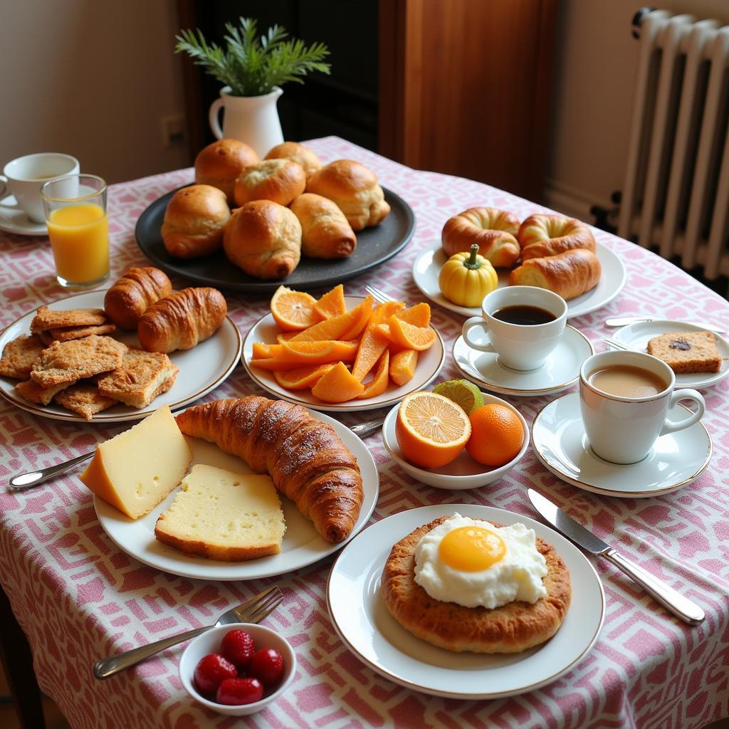 Delicious Italian breakfast spread at Home 77