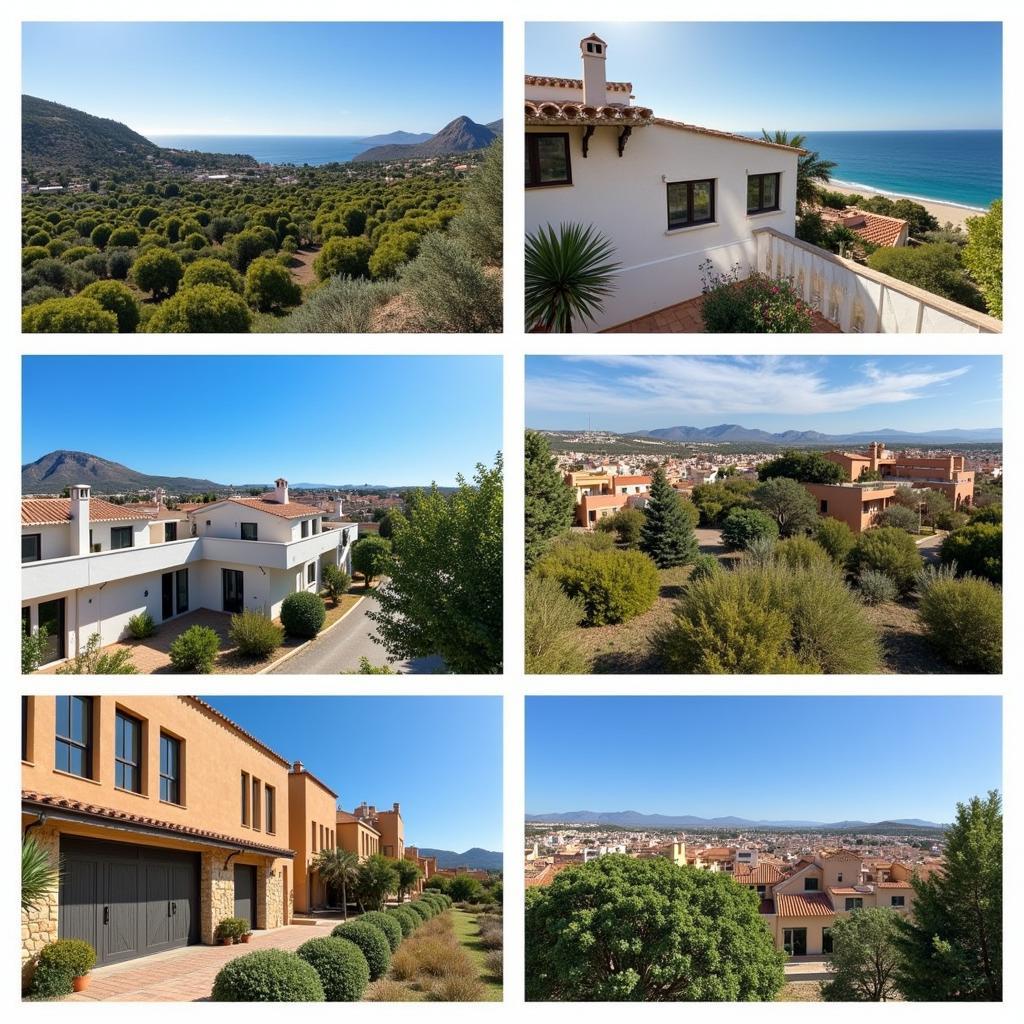 Diverse property styles in Javea