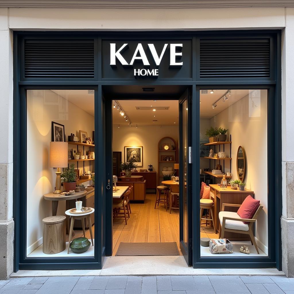 Kave Home storefront in Barcelona