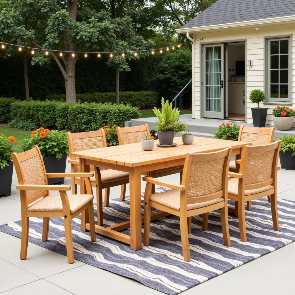 Stylish outdoor furniture set by Kave Home