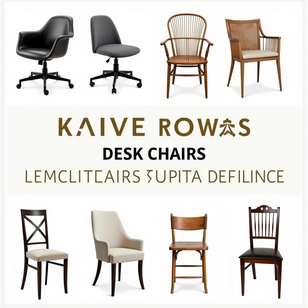 Diverse selection of Kave Home desk chairs