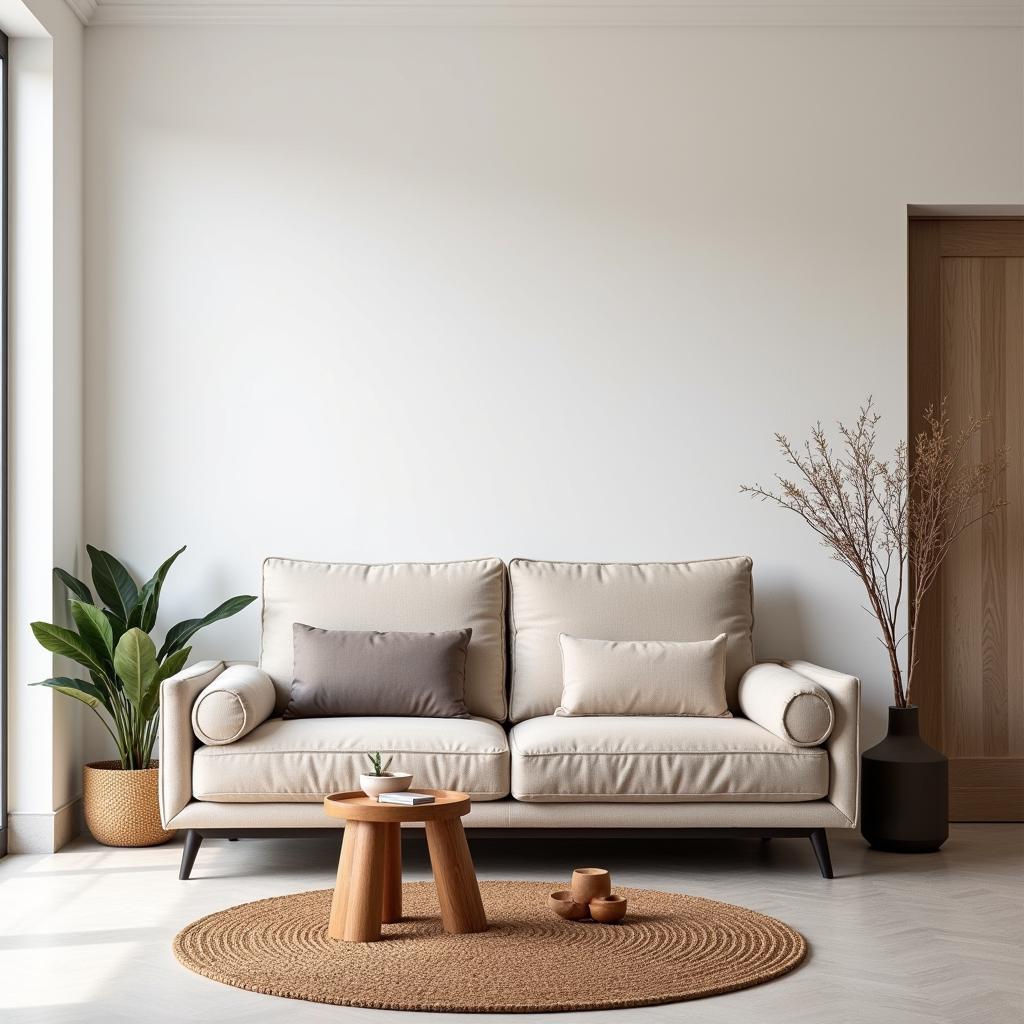 Modern Kave Home 2-seater sofa in a contemporary Spanish living room