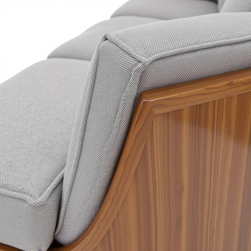 Close-up of a Kave Home 3-seater sofa, highlighting its design details