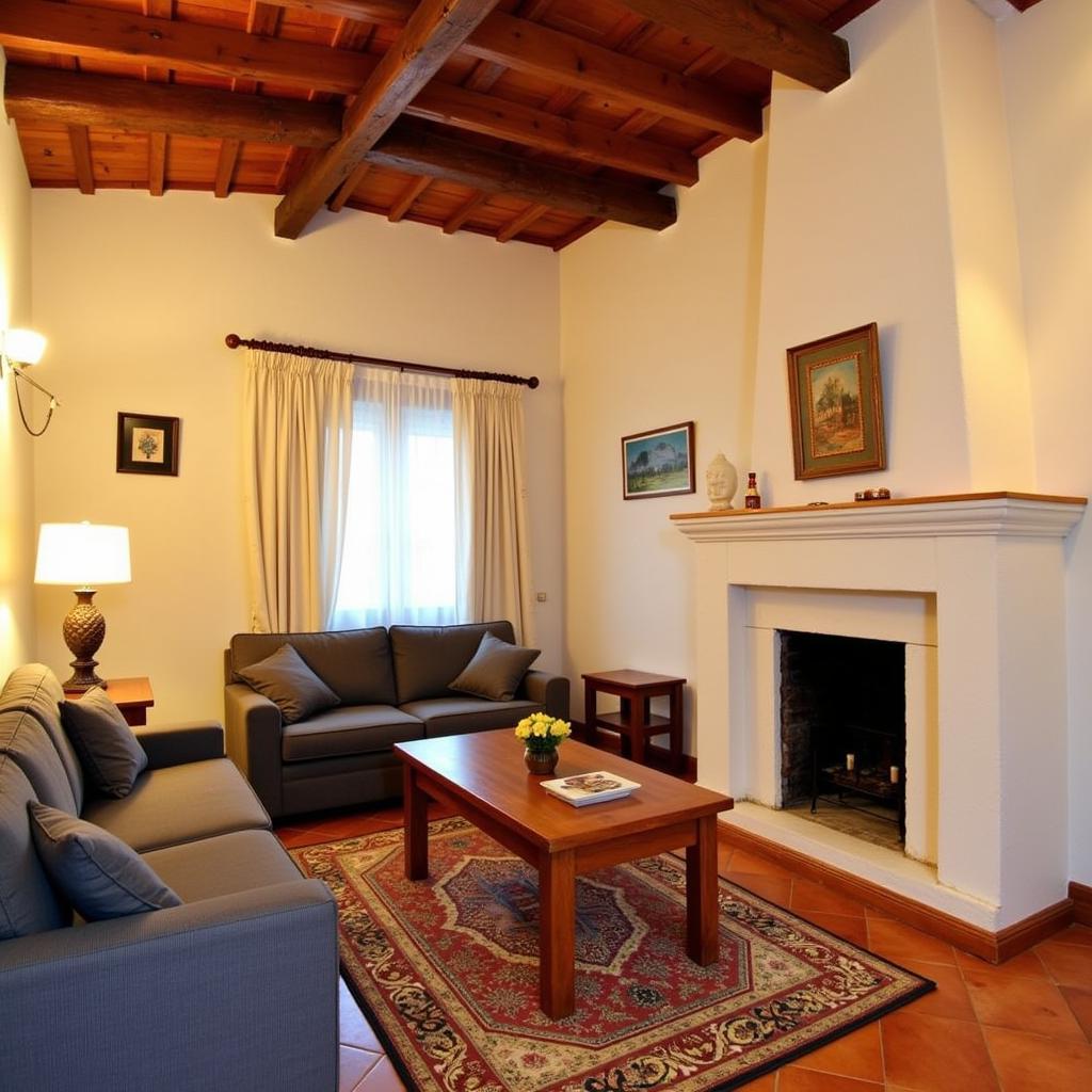 Cozy living room in Kave Home Tordera