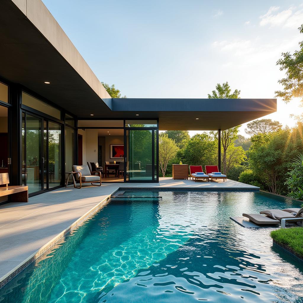 Modern Kave Home Tumbona by the Pool