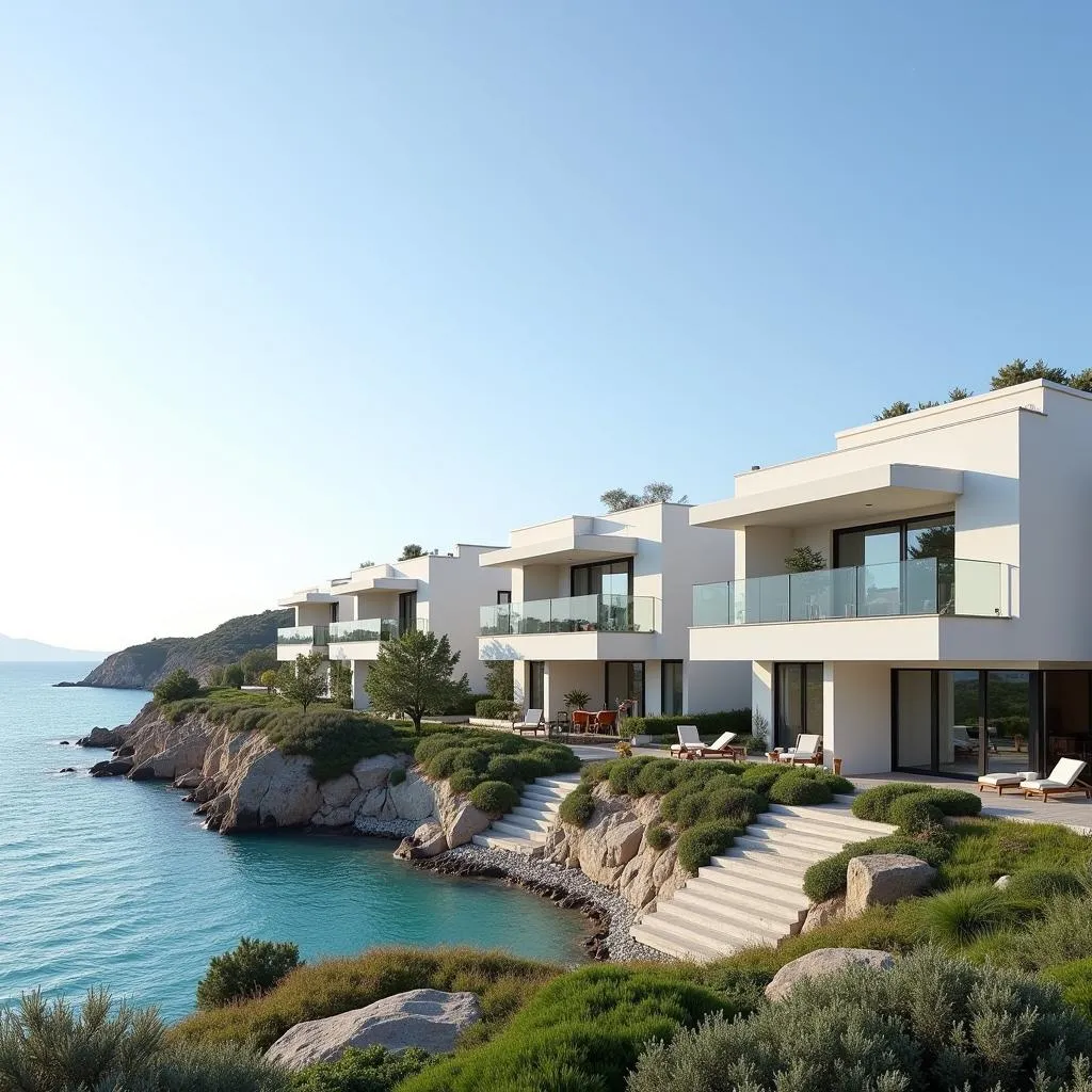 Modern Kronos Homes development overlooking the sea on the Costa del Sol