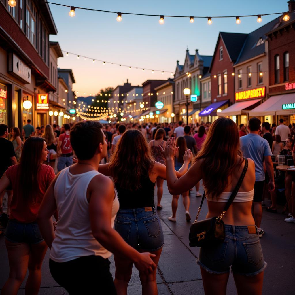 Enjoying live music at a festival in Lafayette