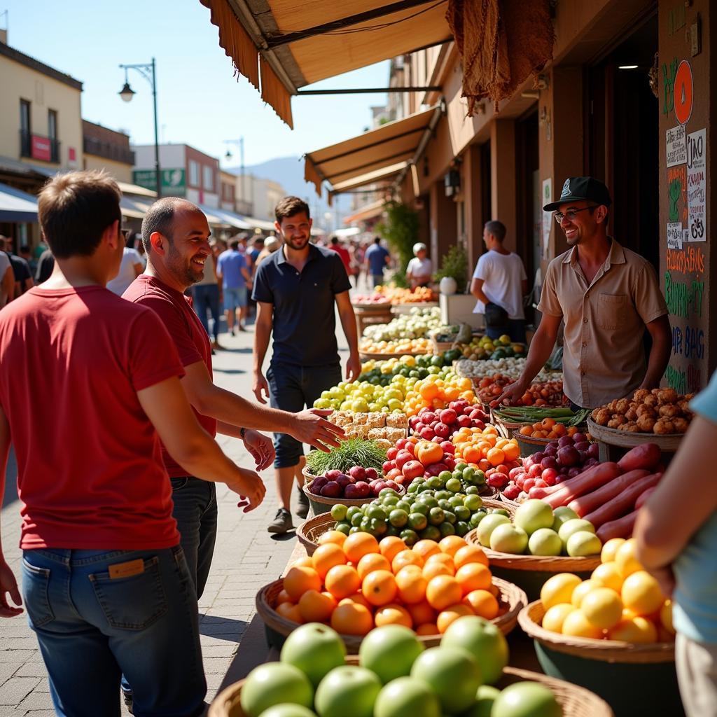 Lanzarote Local Market with Fresh Produce