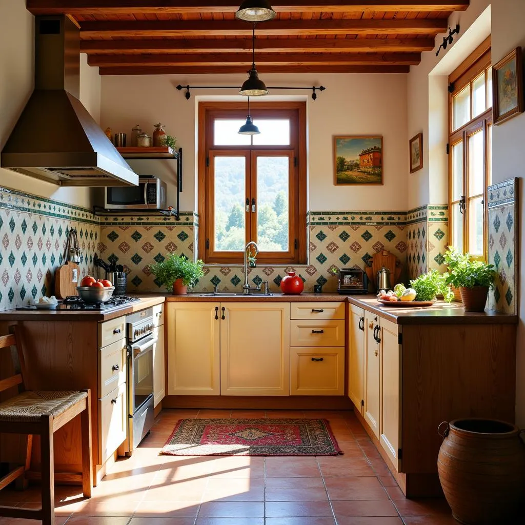 Cozy kitchen in a Las Rozas homestay