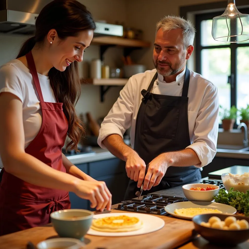 Learning to Make Tortilla Española with a Local Chef