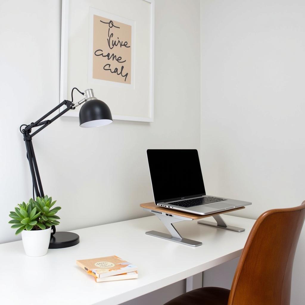 Liz Jordan's home office desk with organizational details