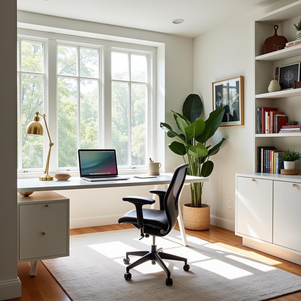 Liz Jordan's home office overview