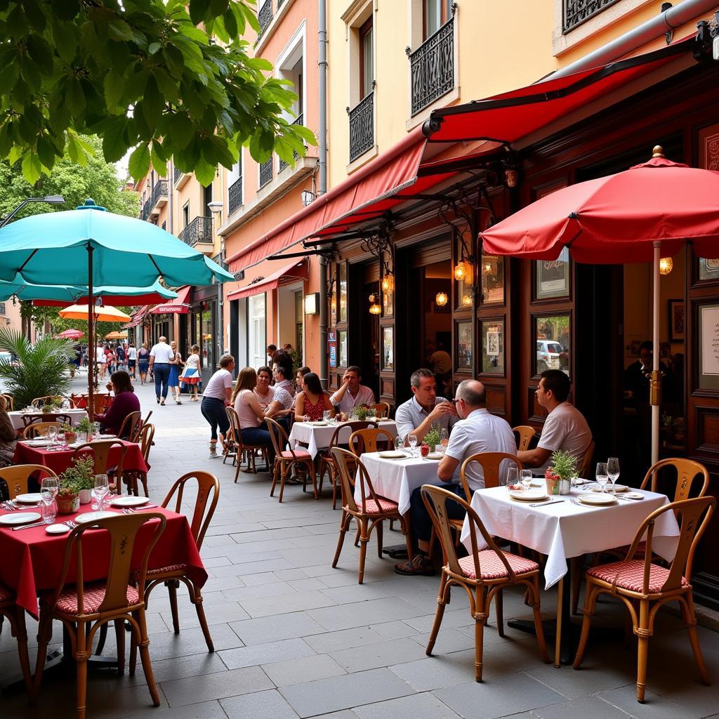 Traditional Restaurant Outdoor Dining in Lleida