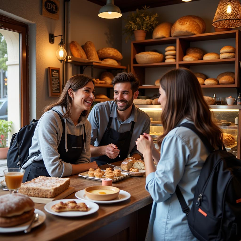 Connecting with Locals in a Spanish Bakery