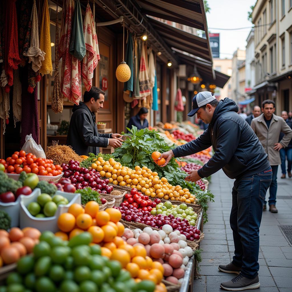 Vibrant Local Market in Buenos Aires