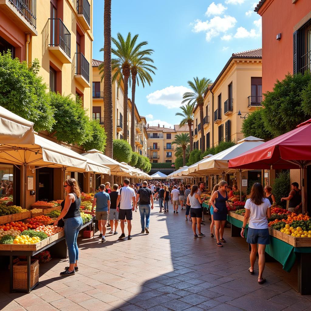 Local market near Koala Garden Apartments in Spain