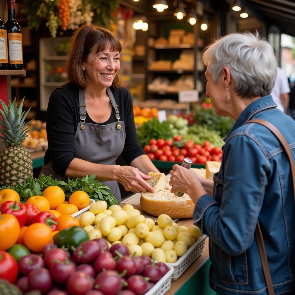 Vibrant Local Market in Rome