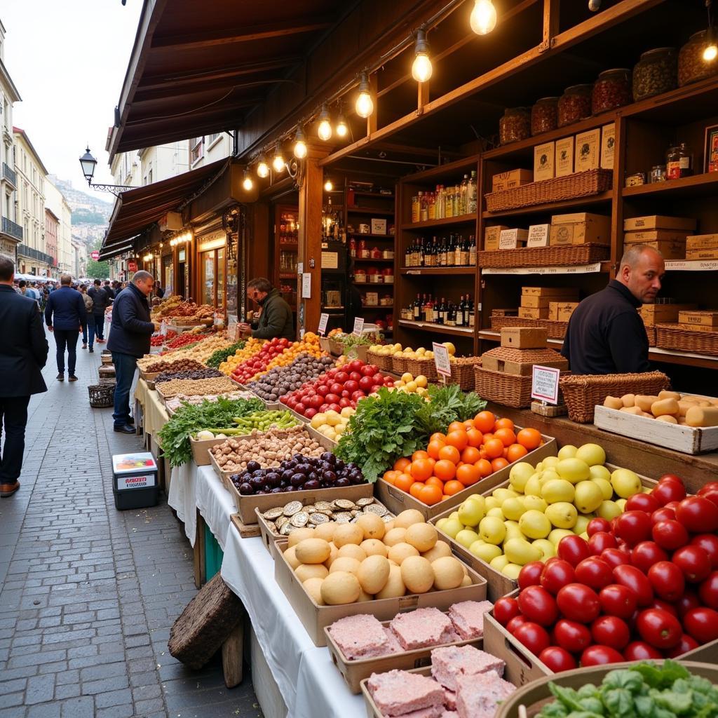 Bustling Local Market in Vitoria