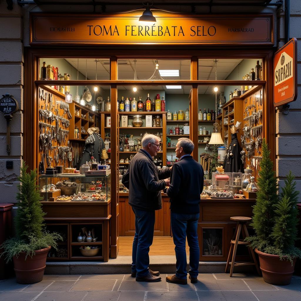 A charming local Spanish hardware store