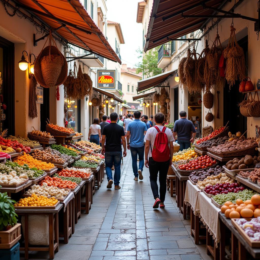 Exploring a Vibrant Local Market in Spain