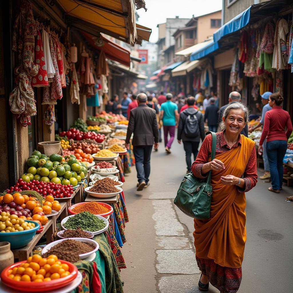 Bustling Spanish Market