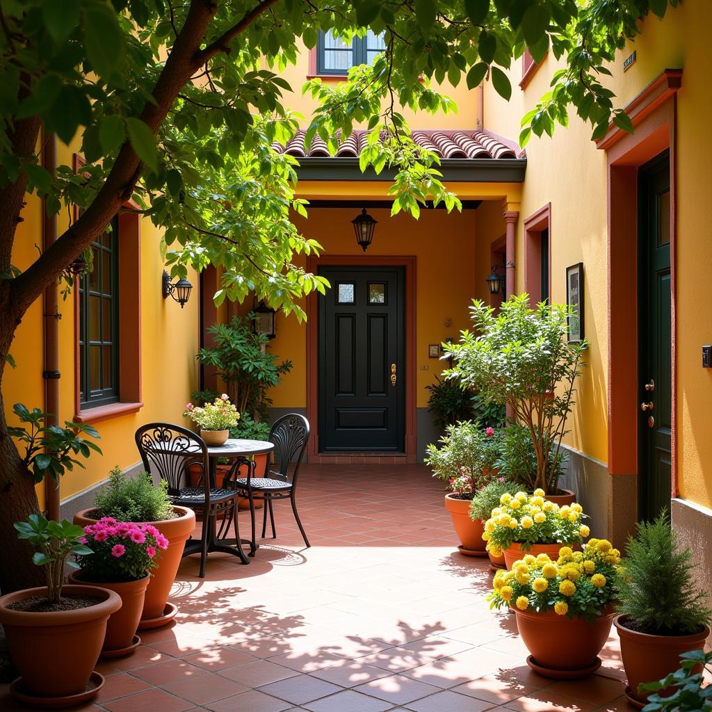 Cozy Spanish Courtyard at Lusini Home of Vega