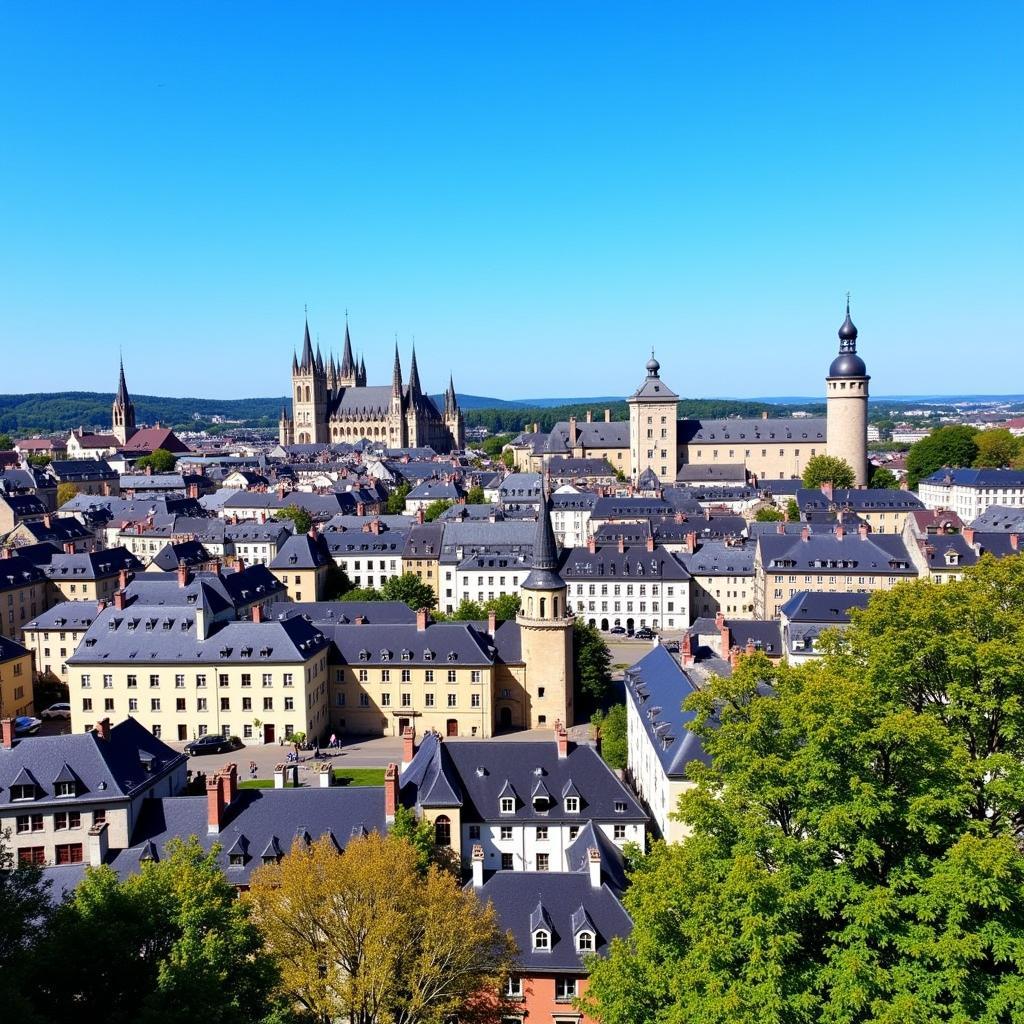 Vibrant Luxembourg Cityscape