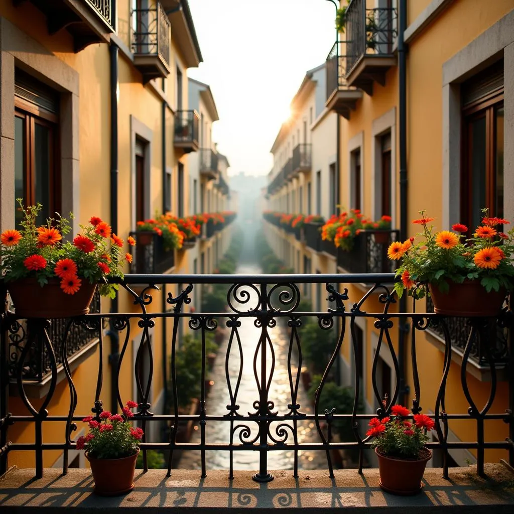 Madrid Home with Balcony View